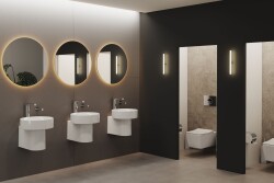 VitrA Metropole Klozet Kapağı 122-003-009 Slim - Duroplast - Üstten Sıkmalı - Yavaş Kapanır - Metal Menteşeli - Beyaz - 3