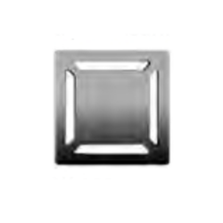 VitrA 5607266 Elegant V-Flow DK100 010 Kare Yalıtımlı Duş Kanalı - Mat Yandan 50