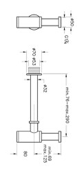 VitrA Origin Lavabo Sifonu A4512323 T Tipi - Altın - 4