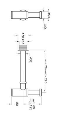 VitrA Origin Lavabo Sifonu A4512323 T Tipi - Altın - 4