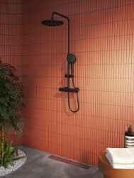 Artema AquaHeat Bliss 240 2F Duş Sistemi A4720536 Mat Siyah - 3