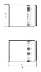 VitrA Arkitekta Çöp Kovası A44066 5 Lt. - Parlak Paslanmaz - 2