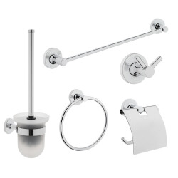 VitrA Base 100 A44203 Aksesuar Seti 5 Parça - Krom