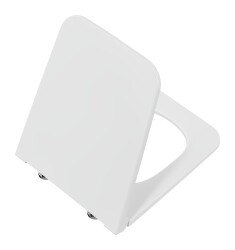 VitrA Equal Klozet Kapağı 119-003-009 Slim - Duroplast - Üstten Sıkmalı - Yavaş Kapanır - Metal Menteşeli - Beyaz