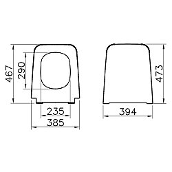 VitrA Equal 119-476R009 Klozet Kapağı Slim, Yavaş Kapanır, Mat Taş Gri - 2