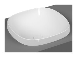VitrA Frame Tezgahüstü Lavabo 5654B403-0016 Yuvarlak - Kompakt - 40x39 cm - Armatür Deliksiz - Su Taşma Deliksiz - Clean - Beyaz