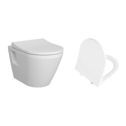 VitrA Integra Rim-ex Asma Klozet ve Soft Kapak Takımı, Mat Beyaz