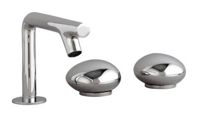 VitrA Istanbul Lavabo Bataryası A41807 3 Delikli - Krom - 1