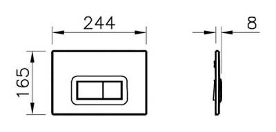 VitrA Loop R Kumanda Paneli 740-0611 Mat Siyah - 3