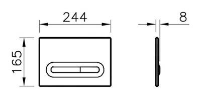 VitrA Loop T Kumanda Paneli 740-0711 Mat Siyah - 4