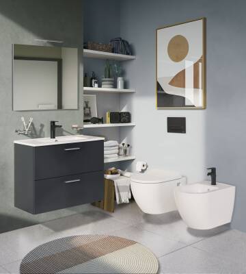 VitrA Loop T Kumanda Paneli 740-0711 Mat Siyah - 2