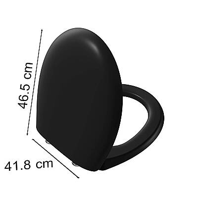 VitrA Memoria 106-483R009 Klozet Kapağı, Mat Siyah, Yavaş Kapanır, Kolay Sökülebilir - 3