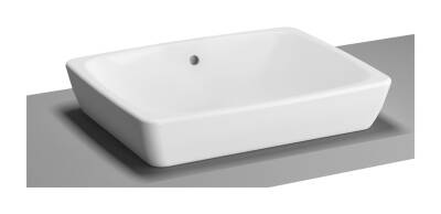 VitrA Metropole Çanak Lavabo 5667B003-0012 Dikdörtgen - Kompakt - 50x40 cm - Armatür Deliksiz - Su Taşma Delikli - Beyaz - 1