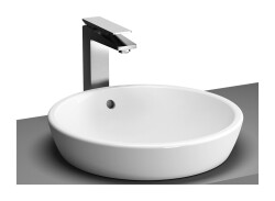 VitrA Metropole Çanak Lavabo 5940B003-0012 Yuvarlak - Kompakt - 45x45 cm - Armatür Deliksiz - Su Taşma Delikli - Beyaz