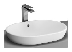 VitrA Metropole Çanak lavabo 5942B003-0012 Oval - 60x46 cm - armatür deliksiz - su taşma delikli - beyaz