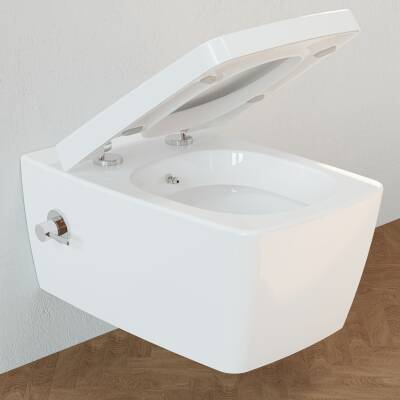 VitrA Metropole Klozet kapağı 90-003-001 Duroplast - üstten sıkmalı - metal menteşeli - beyaz - 4