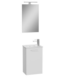 VitrA Mia Banyo Dolabı Seti 69576, 40cm, Aydınlatmalı Aynalı, Beyaz