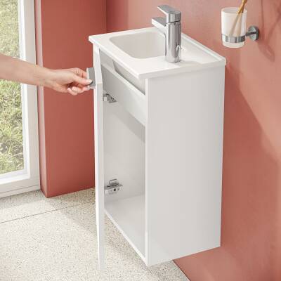 VitrA Mia Banyo Dolabı Seti 69576, 40cm, Aydınlatmalı Aynalı, Beyaz - 2