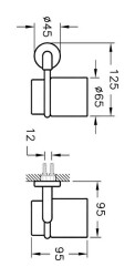 VitrA Minimax Diş Fırçalığı A44780 Krom - 4