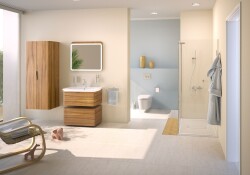 VitrA Nest Etajerli Lavabo 5685B003-0001 Dikdörtgen - 60x45 cm - Tek Armatür Delikli - Su Taşma Delikli - Beyaz - 2