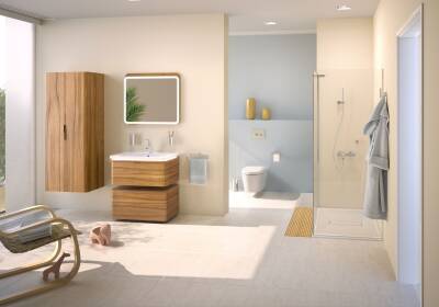 VitrA Nest Etajerli Lavabo 5685B003-0001 Dikdörtgen - 60x45 cm - Tek Armatür Delikli - Su Taşma Delikli - Beyaz - 2