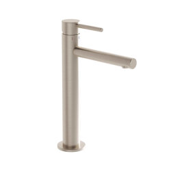 VitrA Origin Lavabo Bataryası A4255734 Yüksek - Fırçalı Nikel - 1