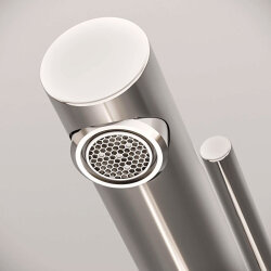 VitrA Origin Lavabo Bataryası A4255834 Yüksek - Uzun Çıkış Ucu - Fırçalı Nikel - 5