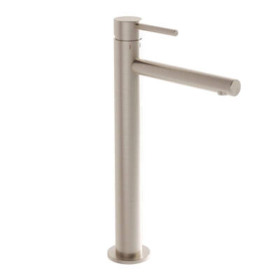 VitrA Origin Lavabo Bataryası A4255834 Yüksek - Uzun Çıkış Ucu - Fırçalı Nikel - 1