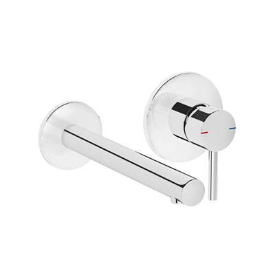 VitrA Origin Ankastre Lavabo Bataryası A42581 Sıva Üstü Grubu - İki Rozetli - Krom - 1