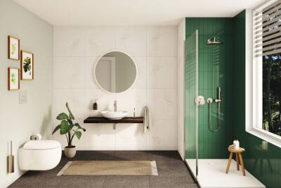 VitrA Duş Dirseği A4263134 90 derece - Duvardan - Fırçalı Nikel - 2