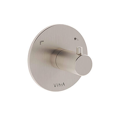 VitrA Origin Ankastre 2 Yollu Yönlendirici A4285734 Sıva Üstü Grubu - Fırçalı Nikel - 1