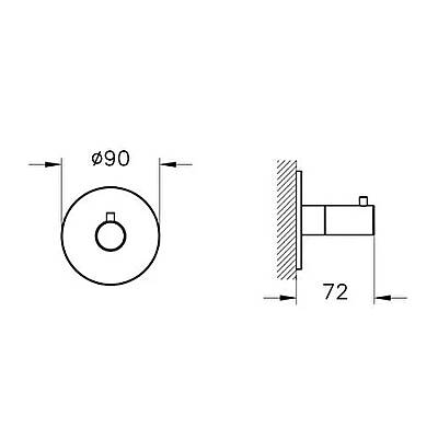 VitrA Origin Ankastre 3 Yollu Yönlendirici A4285926 Sıva Üstü Grubu - Bakır - 2