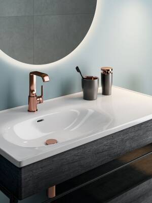 VitrA Lavabo Yuvarlak Süzgeci Universal A4514926 Basmalı - Bakır - 4