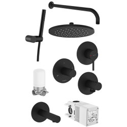 VitrA Origin A4932936 Ankastre Duş Seti, Mat Siyah