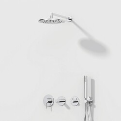VitrA Origin Ankastre Duş Seti, Krom, 9 Parça