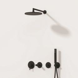 VitrA Origin Ankastre Duş Seti - Mat Siyah - 8 Parça