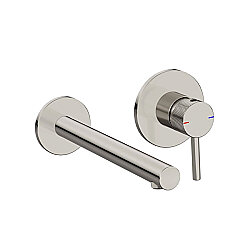 VitrA Origin Aura A4366834 Ankastre Lavabo Bataryası Sıva Üstü, Fırçalı Nikel