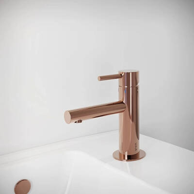 VitrA Origin Lavabo Bataryası A4255529 Kısa - Soft Bakır - 4