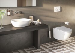 VitrA Outline Çanak Lavabo 5994B403-0016 Dikdörtgen - Kompakt - 45x41 cm - Armatür Deliksiz - Su Taşma Deliksiz - Clean - Beyaz - 2