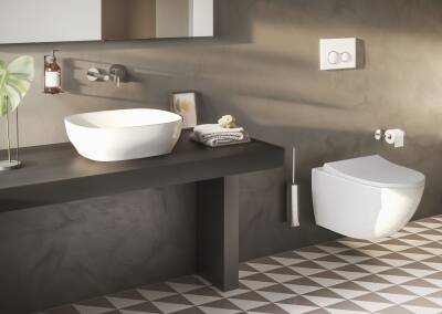 VitrA Outline Çanak Lavabo 5994B403-0016 Dikdörtgen - Kompakt - 45x41 cm - Armatür Deliksiz - Su Taşma Deliksiz - Clean - Beyaz - 2
