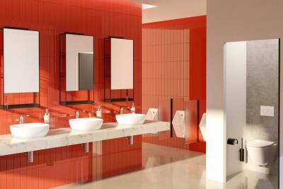 VitrA Outline Çanak Lavabo 5994B403-0016 Dikdörtgen - Kompakt - 45x41 cm - Armatür Deliksiz - Su Taşma Deliksiz - Clean - Beyaz - 3