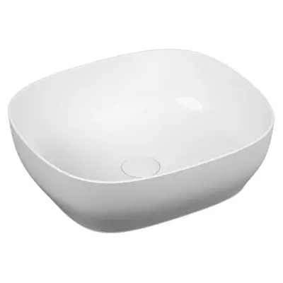 VitrA Outline Çanak Lavabo 5994B403-0016 Dikdörtgen - Kompakt - 45x41 cm - Armatür Deliksiz - Su Taşma Deliksiz - Clean - Beyaz - 1