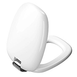 VitrA Plural Klozet Kapağı 126-003-009 Duroplast - Üstten Sıkmalı - Yavaş Kapanır - Kolay Sök-Tak - Metal Menteşeli - Beyaz
