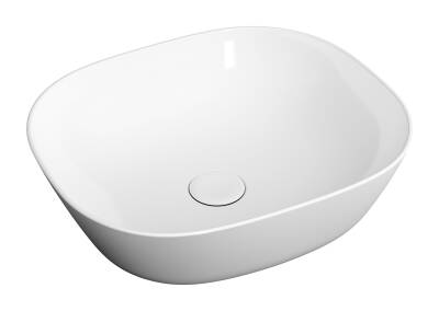 VitrA Plural Tezgahaltı Lavabo 7810B403-1083 Oval - Kompakt - 45x38 cm - Armatür Deliksiz - Su Taşma Deliksiz - Clean - Beyaz - 1