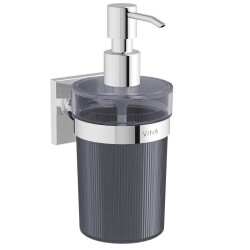 VitrA Root Sıvı Sabunluk A44807, Duvardan, Krom Basmalı, Polikarbonat Hazne