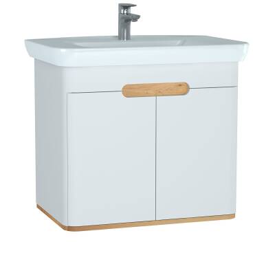 VitrA Sento Kapaklı Lavabo Dolabı 60785, Ayaksız, 80cm, Mat Beyaz - 1