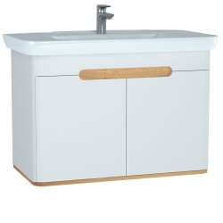 VitrA Sento Kapaklı Lavabo Dolabı 60787, Ayaksız, 100cm, Mat Beyaz