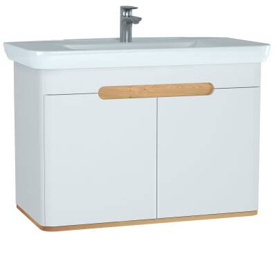 VitrA Sento Kapaklı Lavabo Dolabı 60787, Ayaksız, 100cm, Mat Beyaz - 1