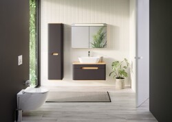 VitrA Sento Led Aydınlatmalı Dolaplı Ayna, 60897, 100cm, Açık Meşe - 2