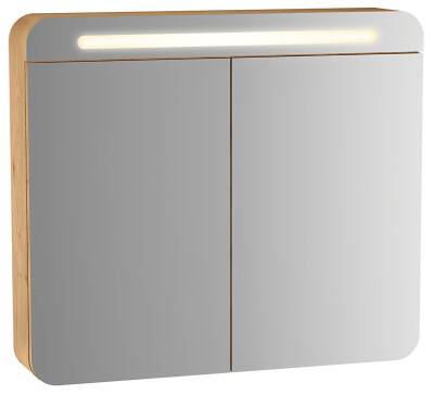 VitrA Sento Led Aydınlatmalı Dolaplı Ayna, 60896, 80cm, Açık Meşe - 1